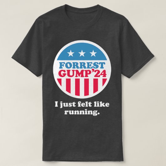 Forrest Gump 24 Ich fühlte mich einfach wie laufen T-Shirt (Design vorne)