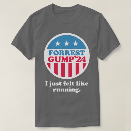 Forrest Gump 24 Ich fühlte mich einfach wie laufen T-Shirt (Design vorne)