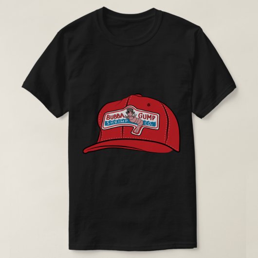 Forrest Gump - Bubba Gump Shrimp Co. Hat Transpare T-Shirt (Design vorne)