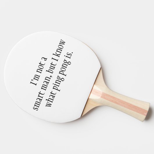 Forrest Gump Klingeln Pong Tischtennis Schläger (Seitenansicht)