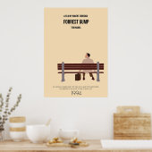 Forrest Gump Minimalistisch Movie Poster (Küche)