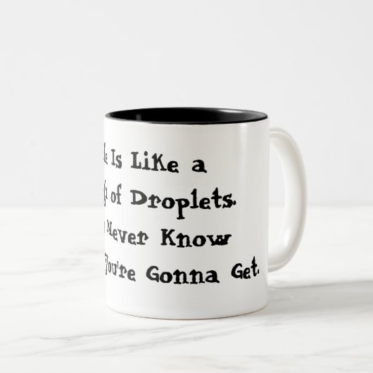 Forrest Gump Pandemic Spoof Life Funny Zweifarbige Tasse (VorderseiteRechts)