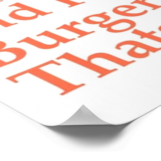 Forrest Gump Shrimp Zitat Poster (Ecke)