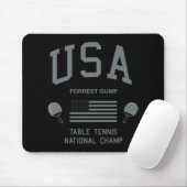 Forrest Gump USA Table Tennis National Champ Mousepad (Mit Mouse)
