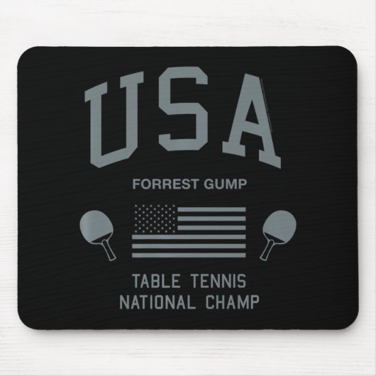 Forrest Gump USA Table Tennis National Champ Mousepad (Vorne)