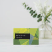 Forrest Inspiration Elegantes geometrisches Muster Visitenkarte (Stehend Vorderseite)