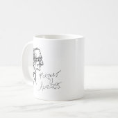 Forrest J Ackerman Schirmeister Skizze Kaffeetasse (Vorderseite Links)