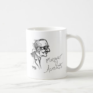 Forrest J Ackerman Schirmeister Skizze Kaffeetasse