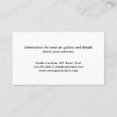 Forrest Lake and Mountains | Camping-Logo Visitenkarte (Rückseite)