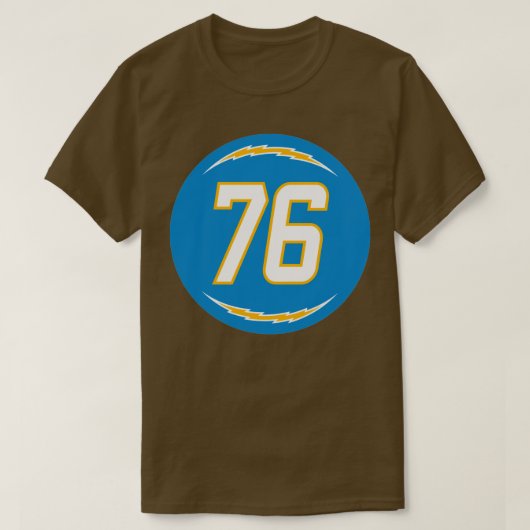 Forrest Lamp Nummer 76 Jersey Los Angeles Chargers T-Shirt (Design vorne)