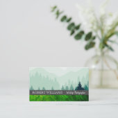 Forrest | Leaf | Wild Life | Natürlich Visitenkarte (Stehend Vorderseite)