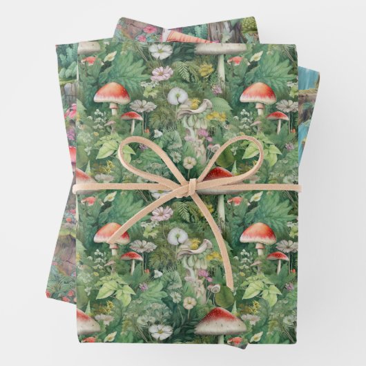 Forrest-Papier für Pilze Geschenkpapier Set (Beispiel)