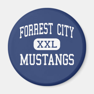 Forrest Stadt - Mustangs - hoch - Forrest Stadt Magnet