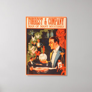 Forrest u. Firmenvertreter vieler Geheimnisse Leinwanddruck