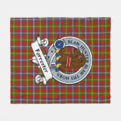 Forrester Clan Abzeichen Tartan Kariert Fleecedecke (Vorderseite (Horizontal))