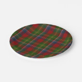 Forrester Clan Tartan Karierte Papierplatte Pappteller (Schrägansicht)