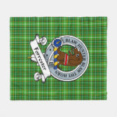 Forrester Jagd Clan Abzeichen Tartan Kariert Fleecedecke (Vorderseite (Horizontal))