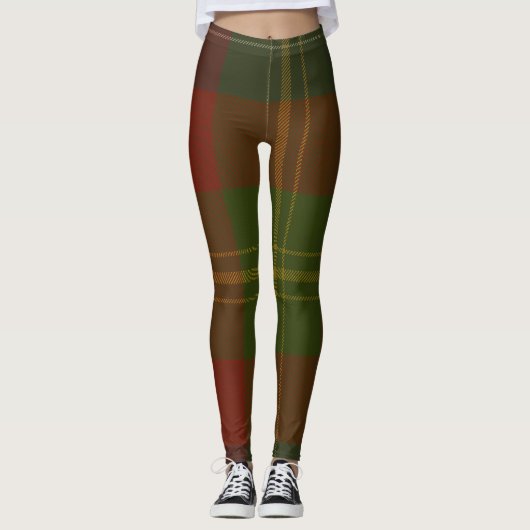 Forrester Tartan Clan Kariert Leggings (Vorderseite)