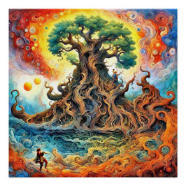 Forscher entdeckt mythischen Baum Poster