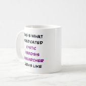 Forscher für Mukoviszidose Kaffeetasse (Vorderseite Links)