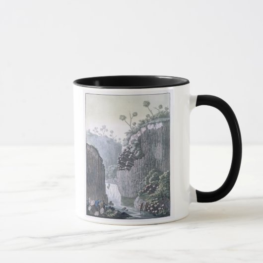 Forscher mit Humboldts Expedition im Basalt Tasse (Rechts)