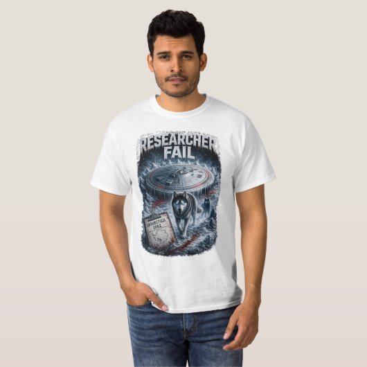 Forscher scheitern Männerwert T-Shirt (Vorne ganz)