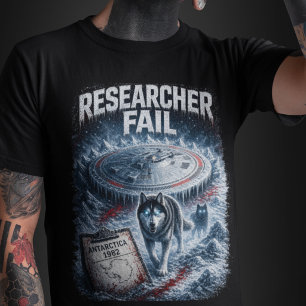 Forscher Versagen Männer Dunkles T-Shirt