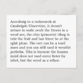 Forschung bei Cmabrigde Uinervtisy Psot Crad Postkarte (Vorderseite)