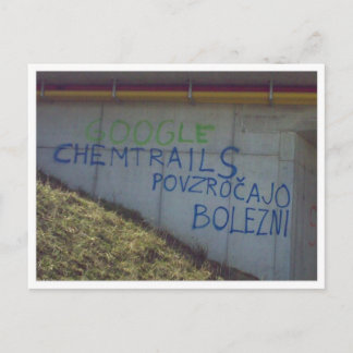 Forschung Chemtrails Polen Postkarte