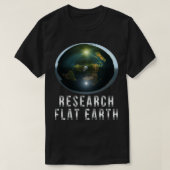 Forschung Flat Earth Essential Classiential TS T-Shirt (Design vorne)