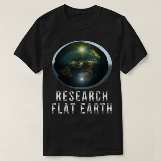 Forschung Flat Earth Essential Classiential TS T-Shirt (Design vorne)
