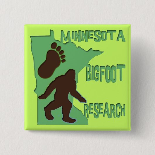 Forschung Minnesotas Bigfoot Button (Vorderseite)