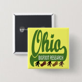 Forschung Ohios Bigfoot Button (Vorne & Hinten)