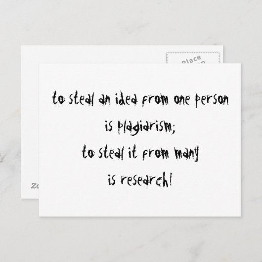 Forschung Postkarte (Vorne/Hinten)