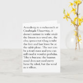 Forschungen bei Cmabrigde Uinervtisy Geretign Crad Karte (Gelbe Blume)