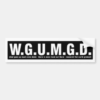 FORSCHUNGS-FLACHER ERDAutoaufkleber (#WGUMGD) Autoaufkleber