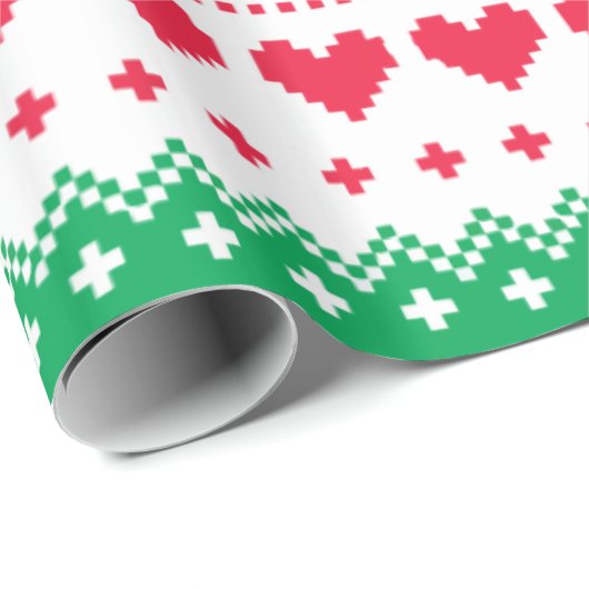 FORSCHUNGS-FLACHES GESCHENKPAPIER (Rolleneckpunkt)