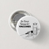 Forschungsimpfstoffe Button (Vorne & Hinten)