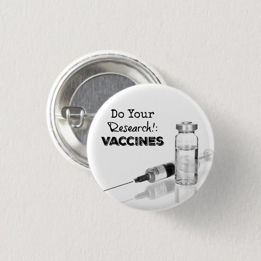 Forschungsimpfstoffe Button (Vorne & Hinten)