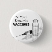 Forschungsimpfstoffe Button (Vorderseite)