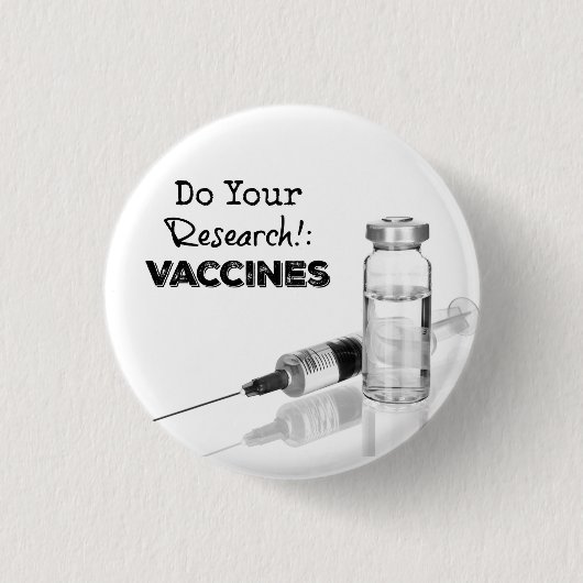 Forschungsimpfstoffe Button (Vorderseite)