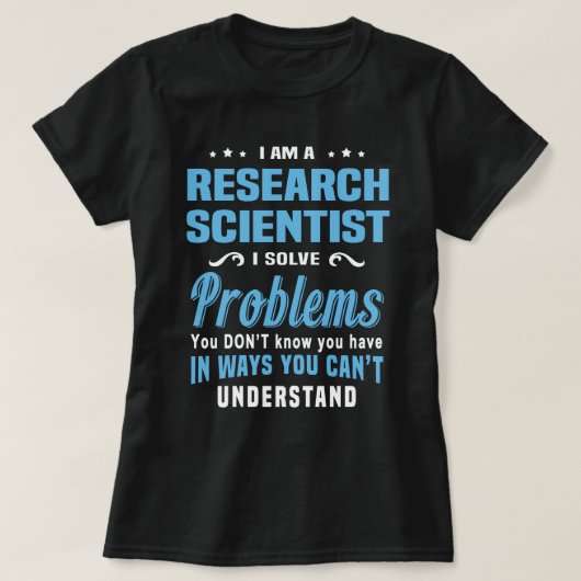 Forschungswissenschaftler T-Shirt (Design vorne)