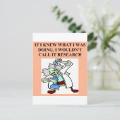 Forschungswitz Postkarte (Stehend Vorderseite)