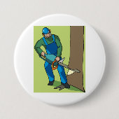 Forstarbeiter Button (Vorderseite)