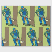 Forstarbeiter Geschenkpapier (Flach)