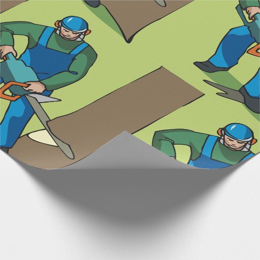 Forstarbeiter Geschenkpapier