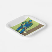 Forstarbeiter Pappteller (Gewinkelt)