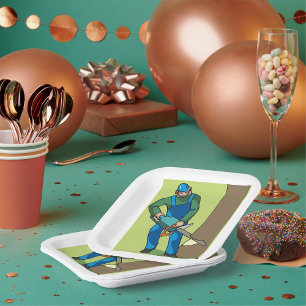 Forstarbeiter Pappteller