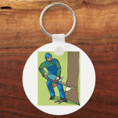 Forstarbeiter Schlüsselanhänger