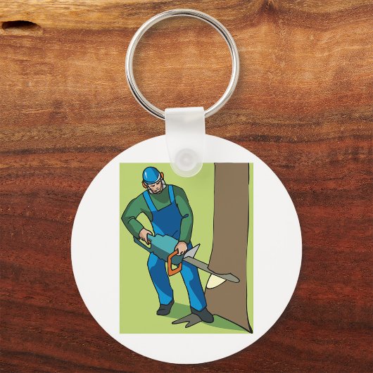 Forstarbeiter Schlüsselanhänger